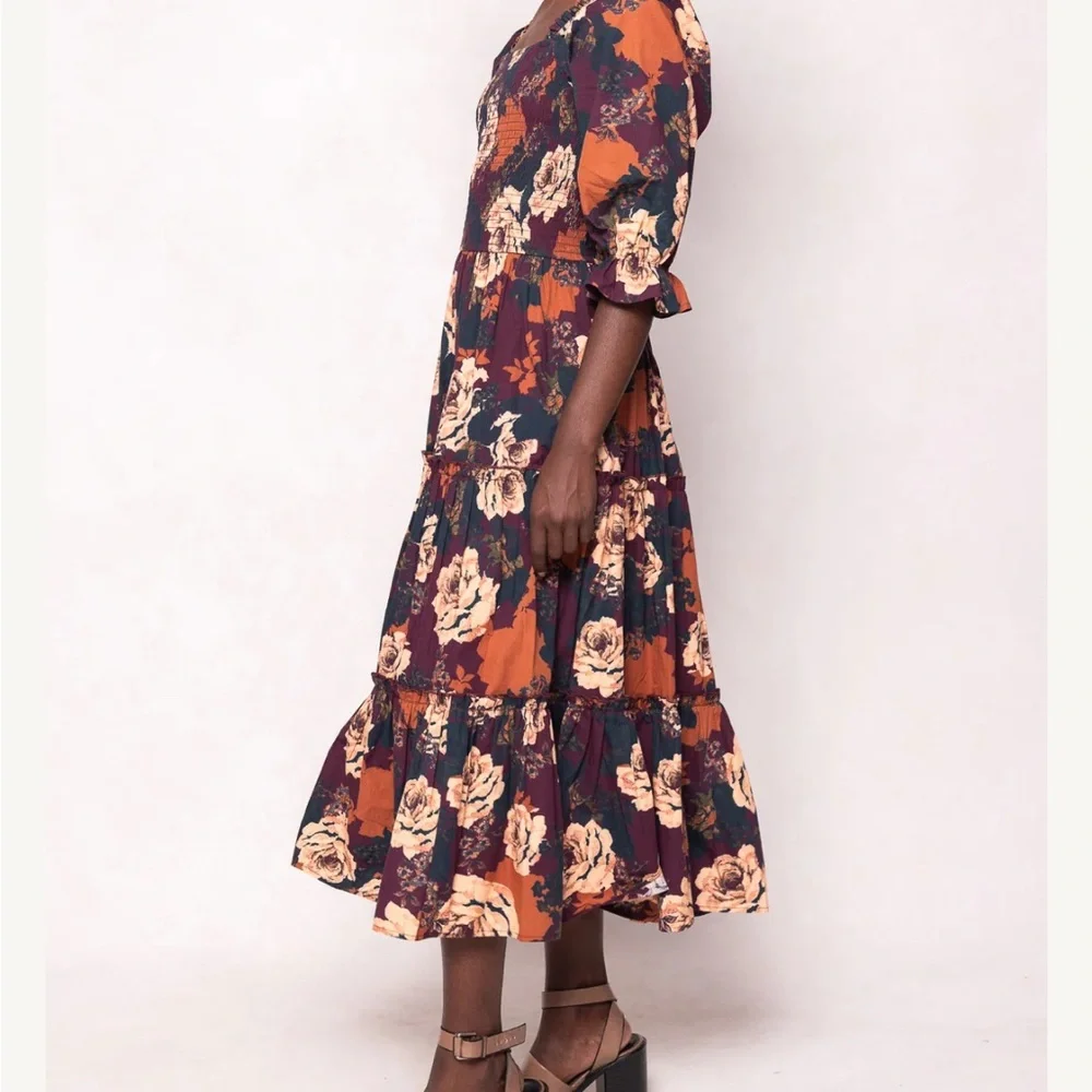 NWT IVY CITY CO MADELINE DRESS IN EQUINOX ROSE - Picture 2 of 2